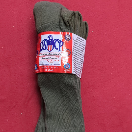 3 PAIR US Army Olive Drab Socks Size XXSmall 3-7 (33CR ca01-3)