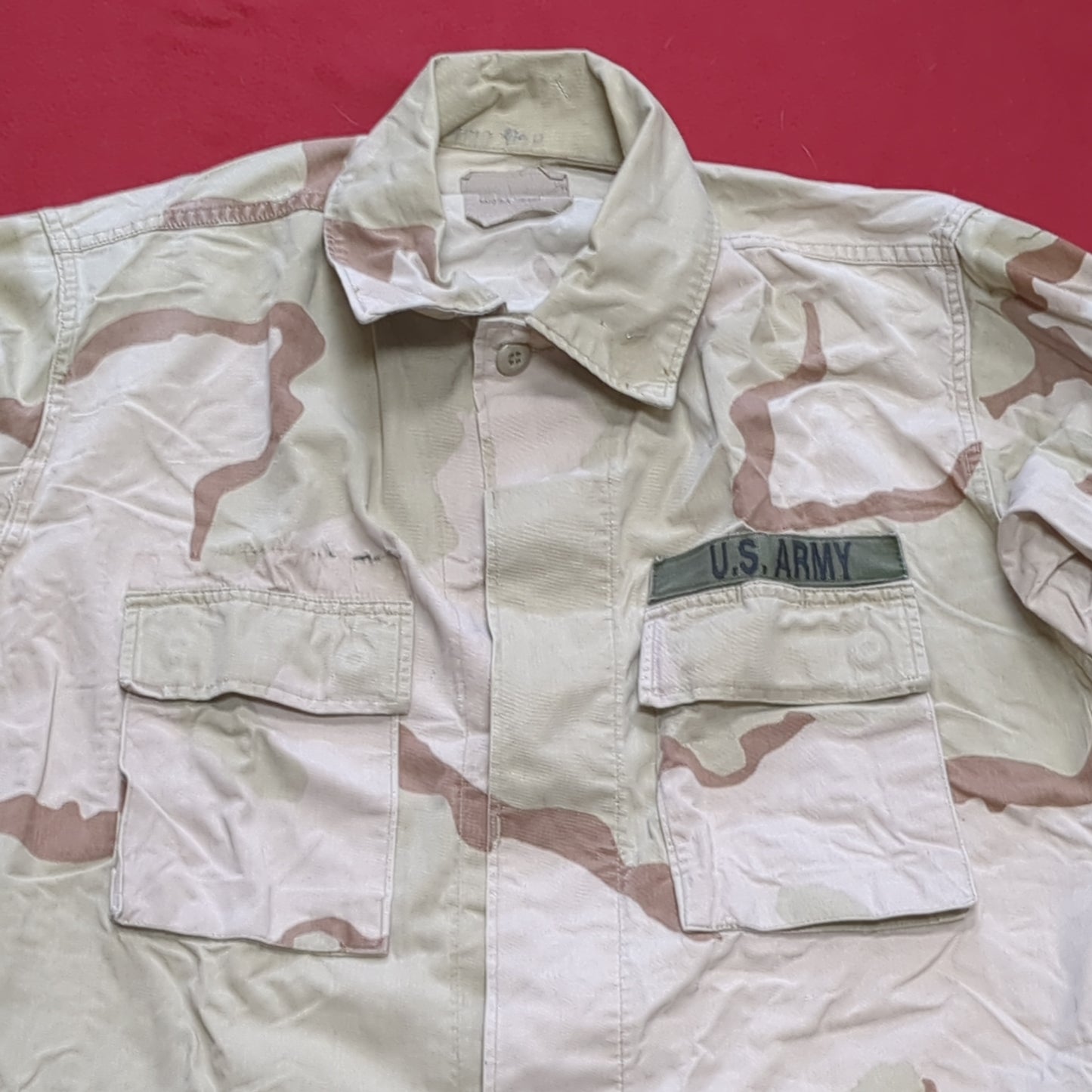 US Army DCU Desert Camo Blouse Size Medium Regular (38CR cb01-19)