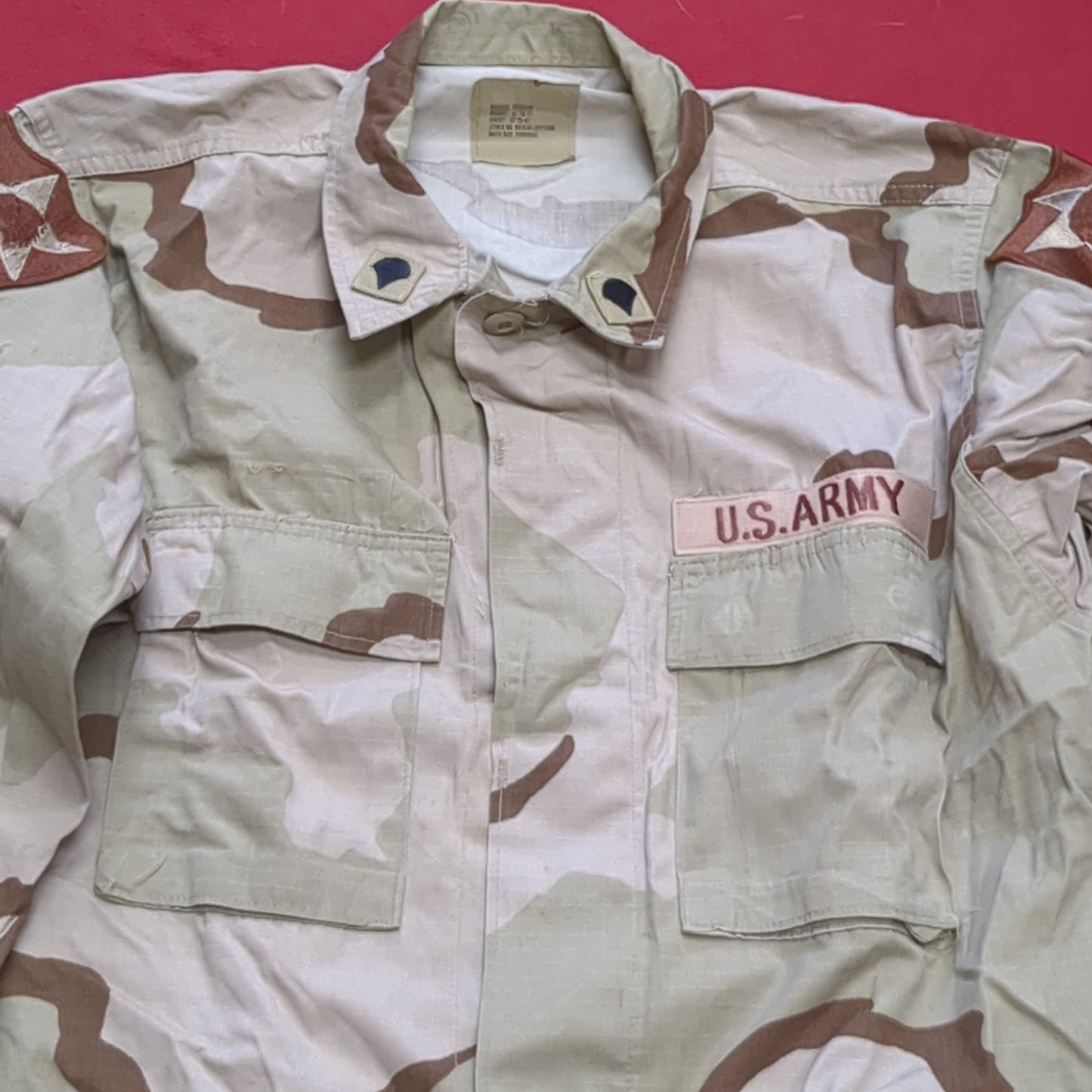 US Army DCU Desert Camo Blouse Size Medium Regular (38CR cb01-15)