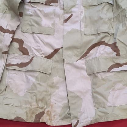 US Army DCU Desert Camo Blouse Size Medium Regular (38CR cb01-15)