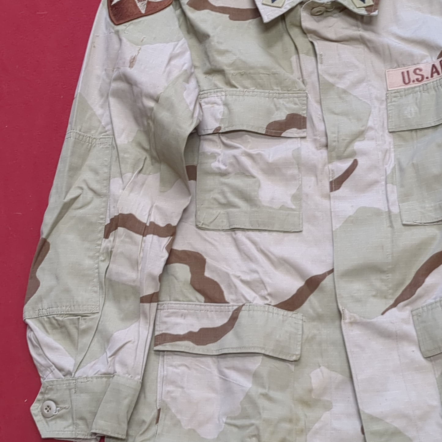 US Army DCU Desert Camo Blouse Size Medium Regular (38CR cb01-15)