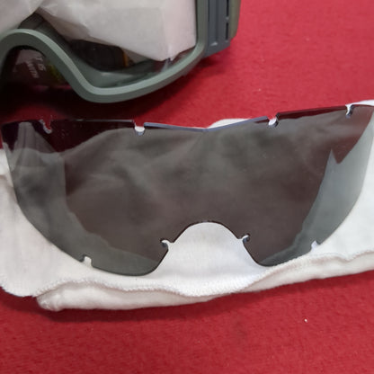 US Army US Army ESS Sand Wind Goggles Tanker Profile NVG Foliage Green Case Clear Dark Frame (30CR1)