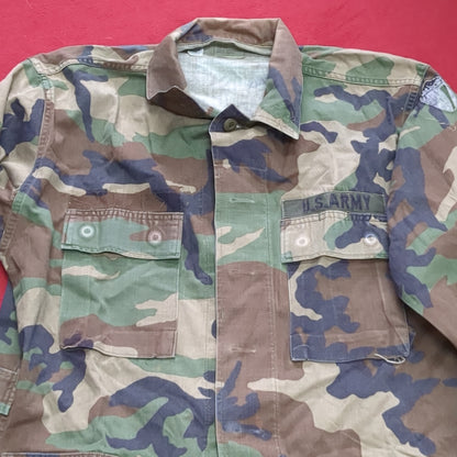 US Army MEDIUM LONG Uniform Top BDU Woodland Pattern (10CR ca8-6)