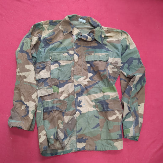 US Army US Army MEDIUM LONG Flight Blouse Uniform Top BDU Woodland Pattern (10CR ca8-12)