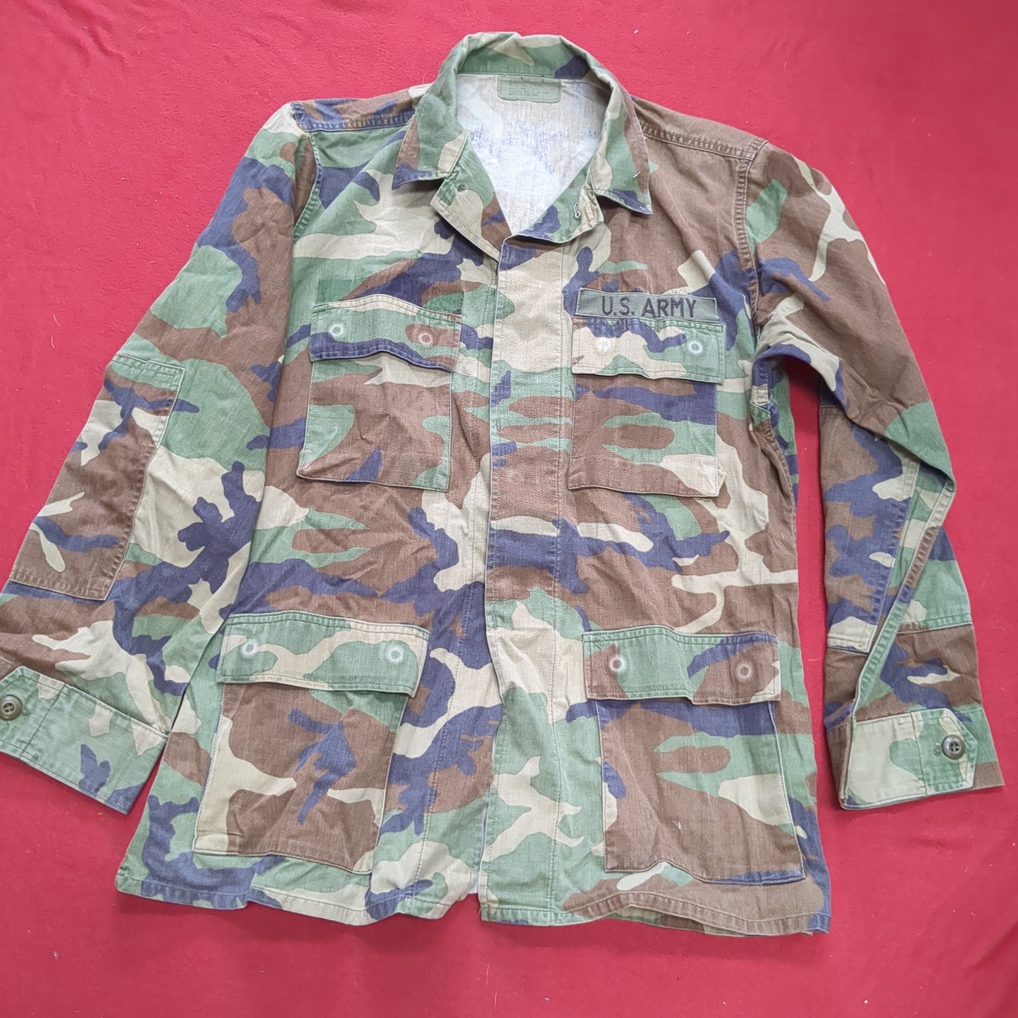 US Army US Army MEDIUM LONG Uniform Top BDU Woodland Pattern (10CR ca8-13)