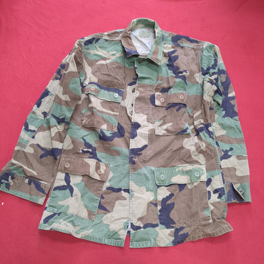 US Army US Army MEDIUM LONG Uniform Top BDU Woodland Pattern (10CR ca8-9)