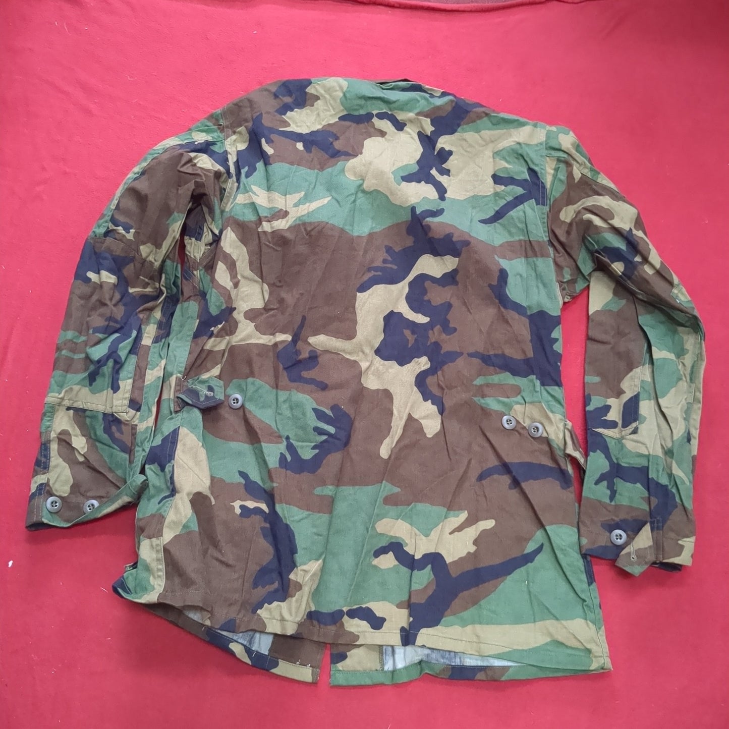 US Army MEDIUM X-LONG Uniform Top Cold Weather BDU Woodland Pattern Used (bdu2-FEB133)