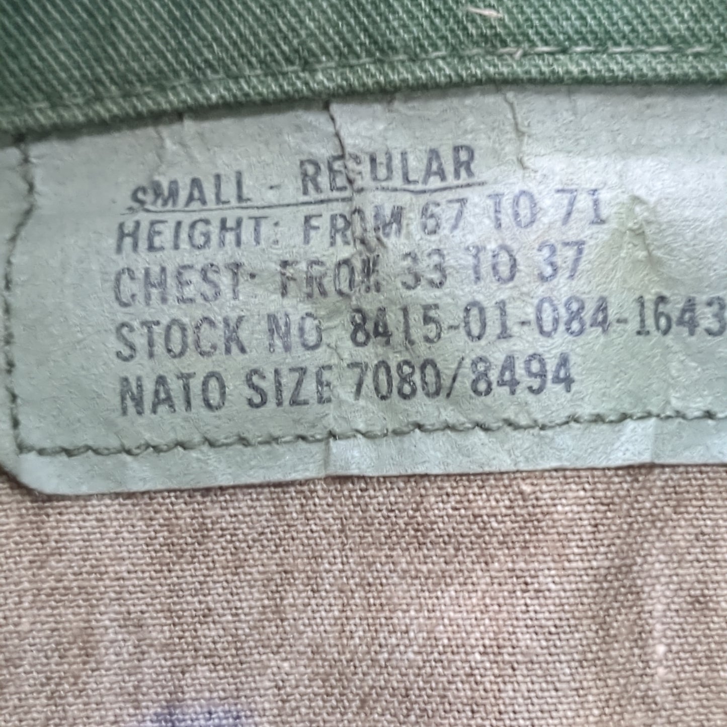 US Army SMALL REGULAR Uniform Top BDU Woodland Pattern (09CR cb5-11)