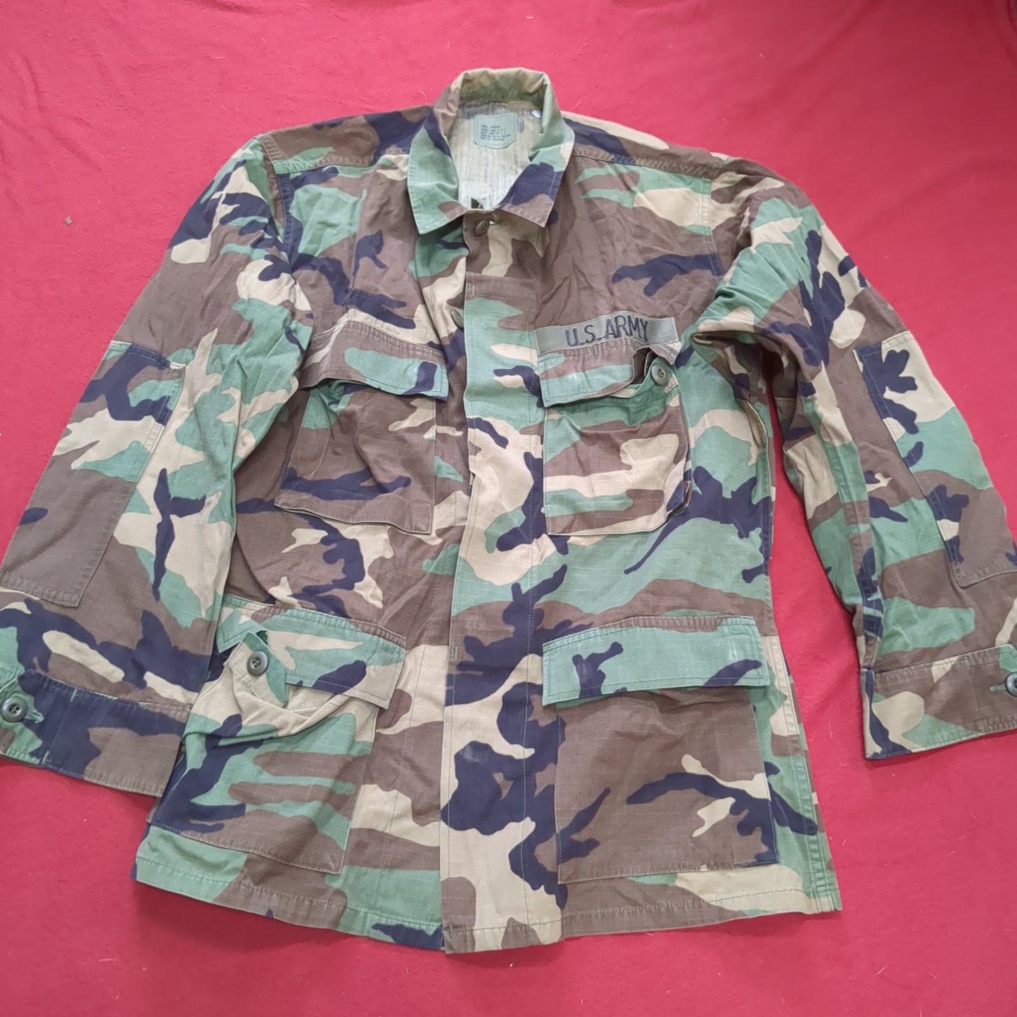 US Army SMALL REGULAR Uniform Top BDU Woodland Pattern (09CR cb5-13)