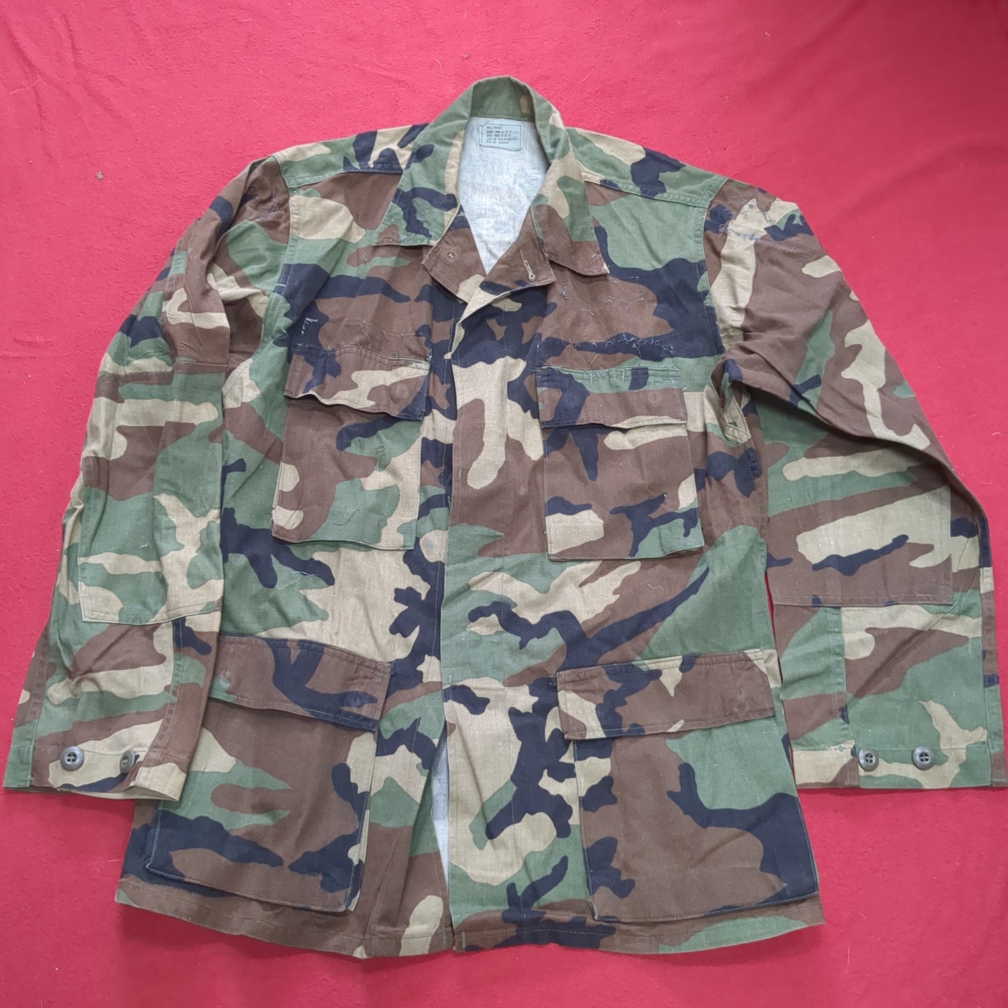 US Army SMALL REGULAR Uniform Top BDU Woodland Pattern (09CR cb5-14)