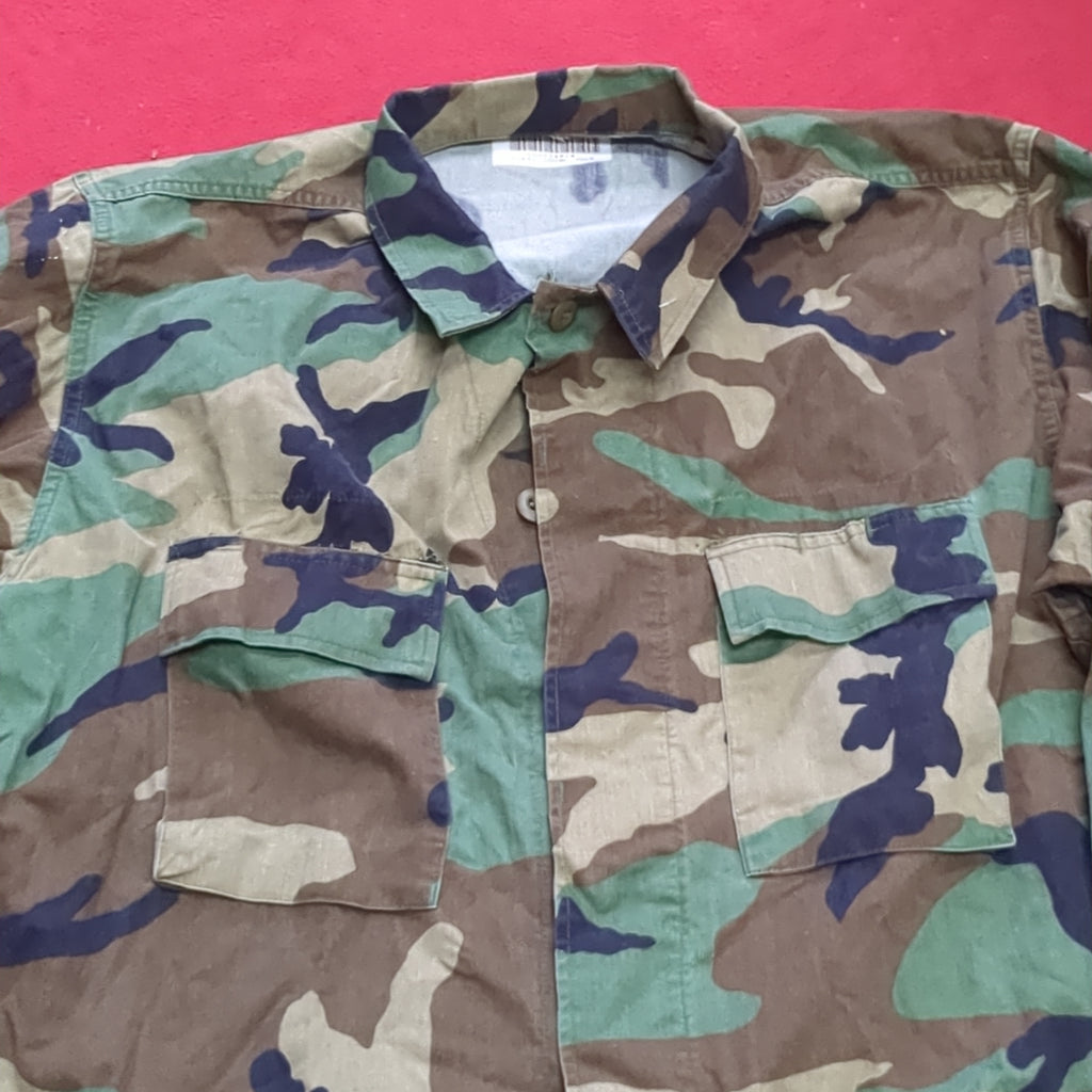 US Army LARGE LONG Uniform Top BDU Woodland Pattern (03cc7