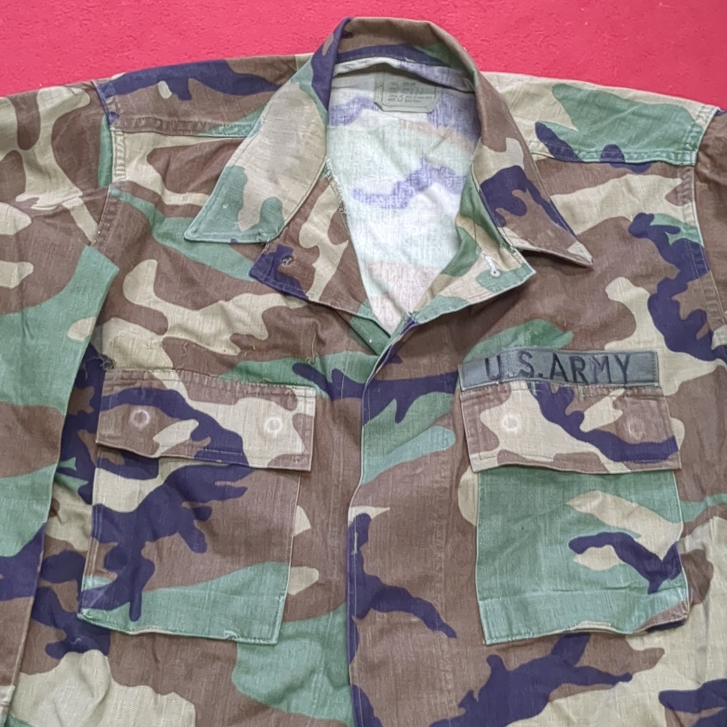 US Army SMALL REGULAR Uniform Top BDU Woodland Pattern (03cc cb7-17)