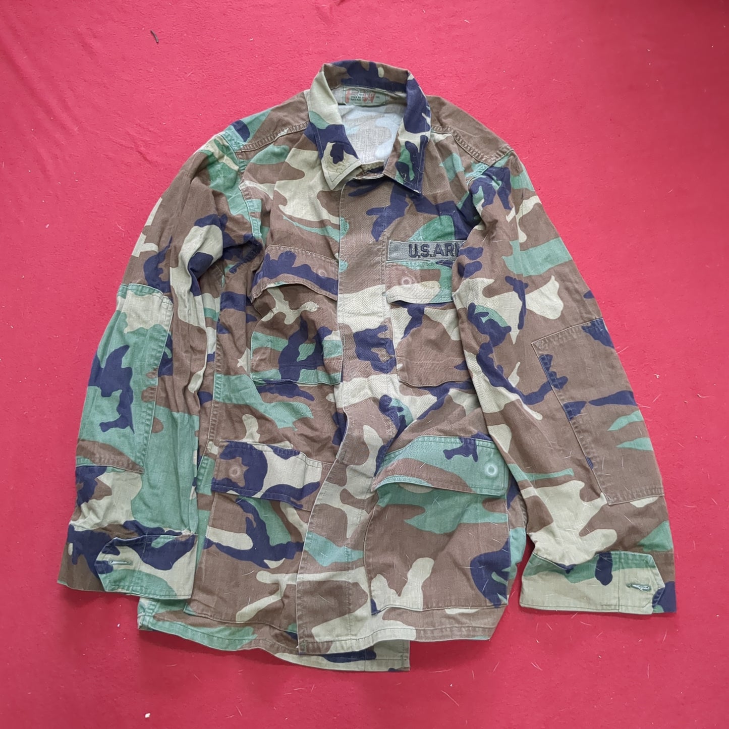 US Army SMALL REGULAR Uniform Top BDU Woodland Pattern (03cc cb7-16)