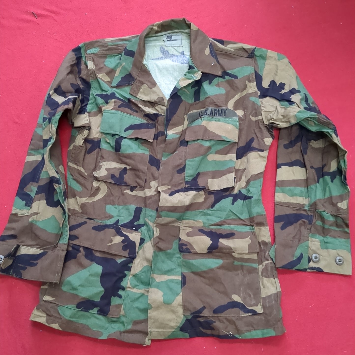 US Army SMALL REGULAR Uniform Top BDU Woodland Pattern (03cc cb7-15)