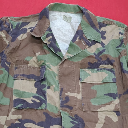 US Army LARGE LONG Uniform Top BDU Woodland Pattern (03cc1)