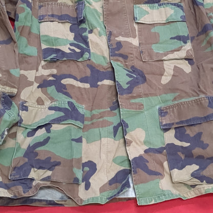 US Army LARGE LONG Uniform Top BDU Woodland Pattern (03cc1)