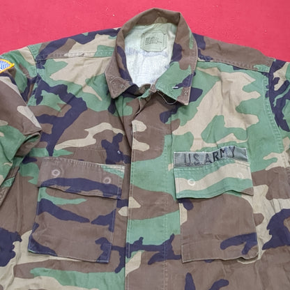 US Army US Army MEDIUM LONG Uniform Top BDU Woodland Pattern (05cc cb8-10)