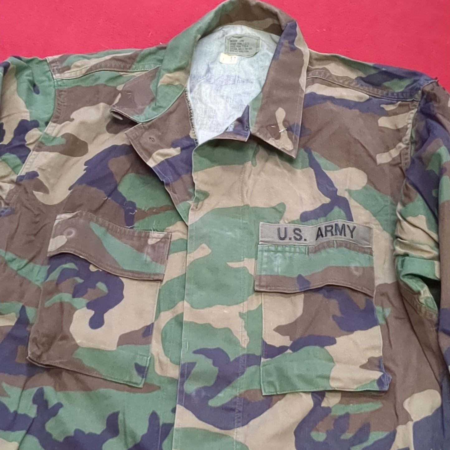 US Army US Army MEDIUM LONG Uniform Top BDU Woodland Pattern (05cc cb8-12)