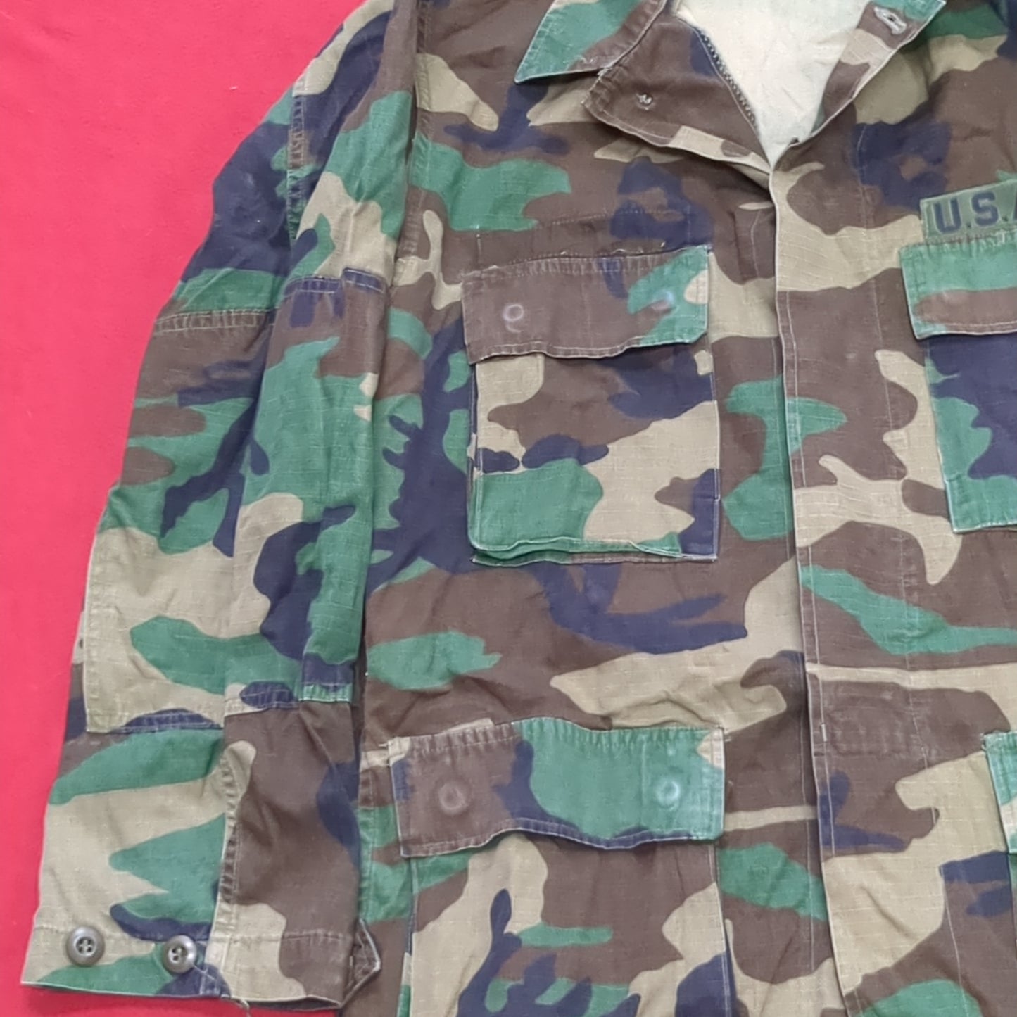 US Army US Army SMALL REGULAR Uniform Top BDU Woodland Pattern (06cc ca9-01)