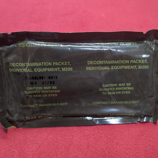 US Army M295 Individual Equipment Decontamination Packet (11cc10)