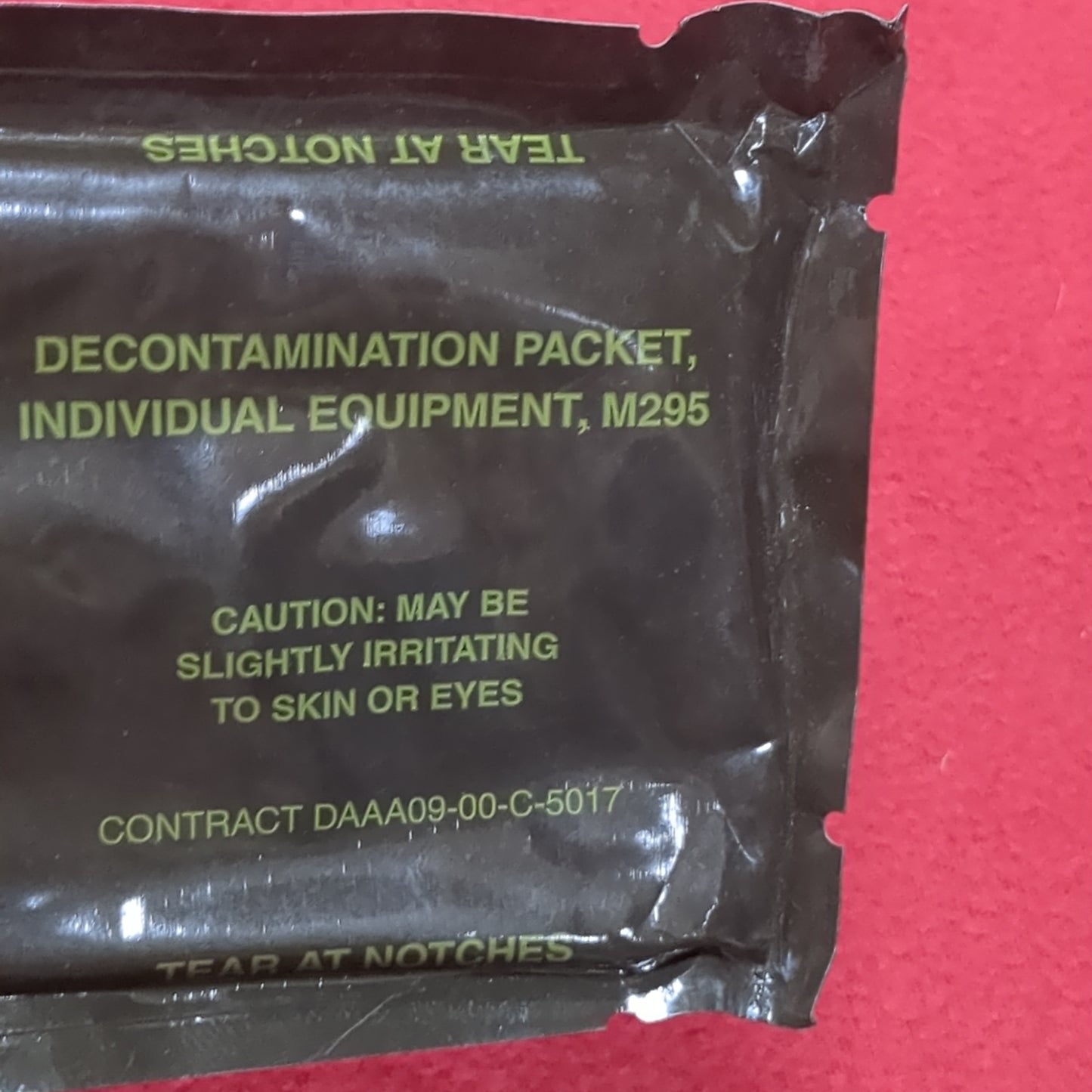 US Army M295 Individual Equipment Decontamination Packet (11cc10)