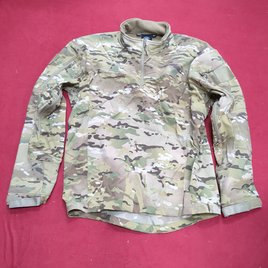 WILD THINGS Large Hybrid Combat Shirt Quarter 1/4 Zip OCP Multicam (ec10-9)