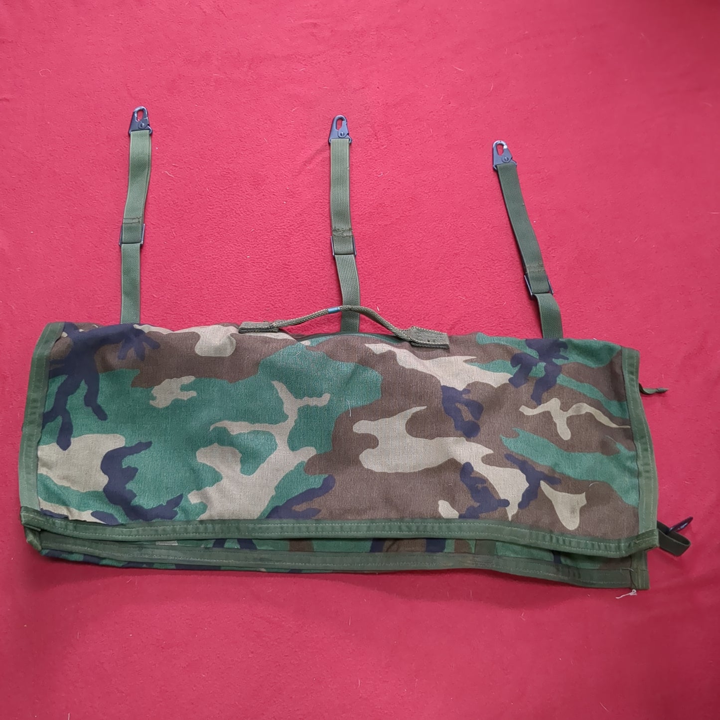 Good Condition US Army BDU Spare Barrel Bag Woodland (gsk3-SEP02)