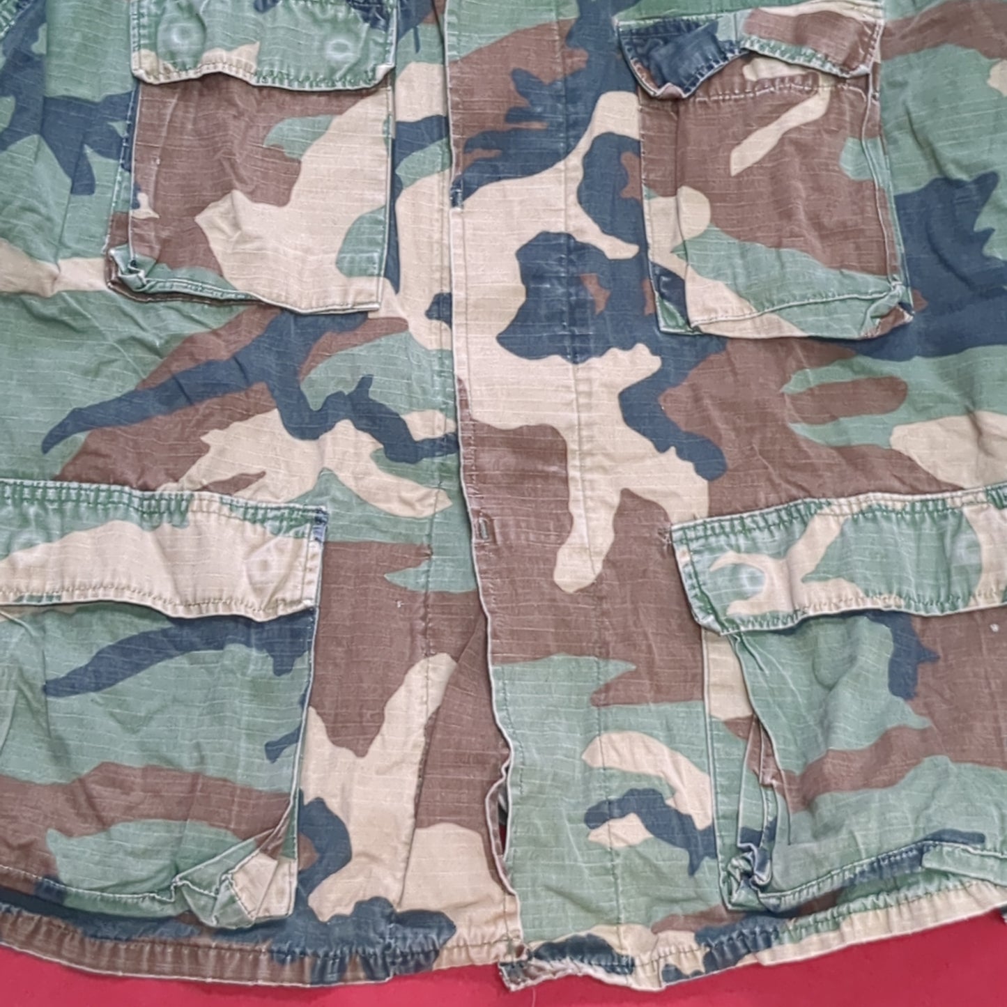 US Army LARGE REGULAR Uniform Top BDU WOODLAND Pattern (15o14)