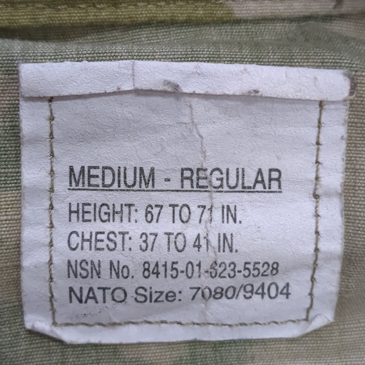 US Army MEDIUM REGULAR Uniform Top OCP Pattern (19o da01-14)