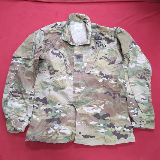 US Army MEDIUM LONG Uniform Top OCP Pattern Good Condition (18o db5-11)