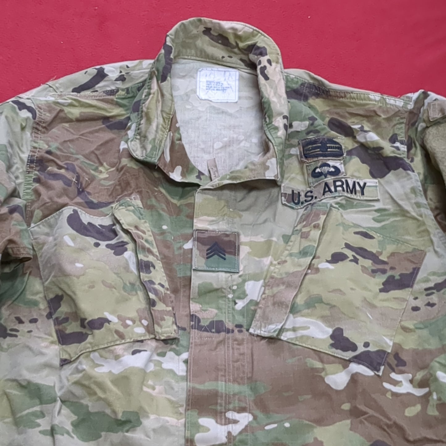 US Army MEDIUM LONG Uniform Top OCP Pattern Good Condition (18o db5-11)