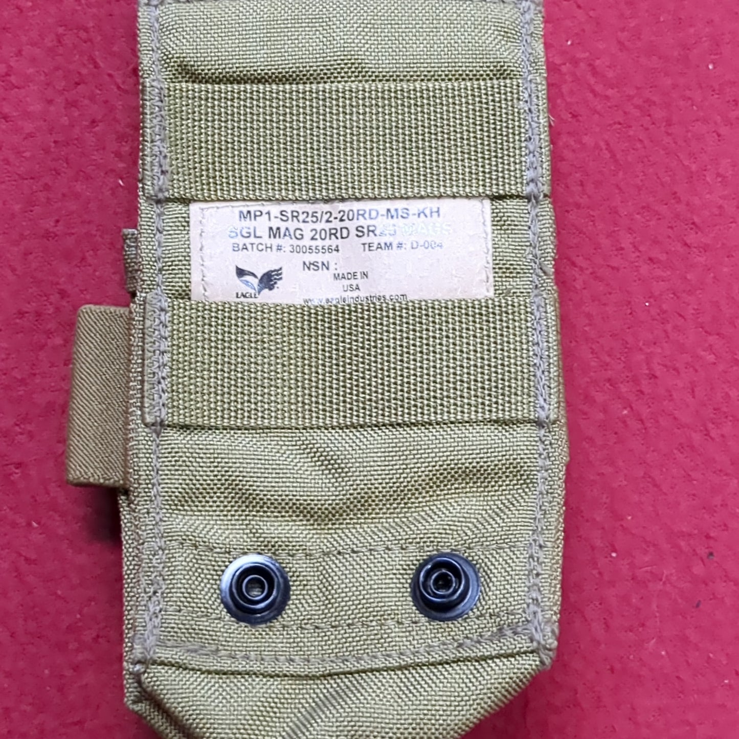 US Army Single Magazine Pouch Molle Good Condition (DCL29)