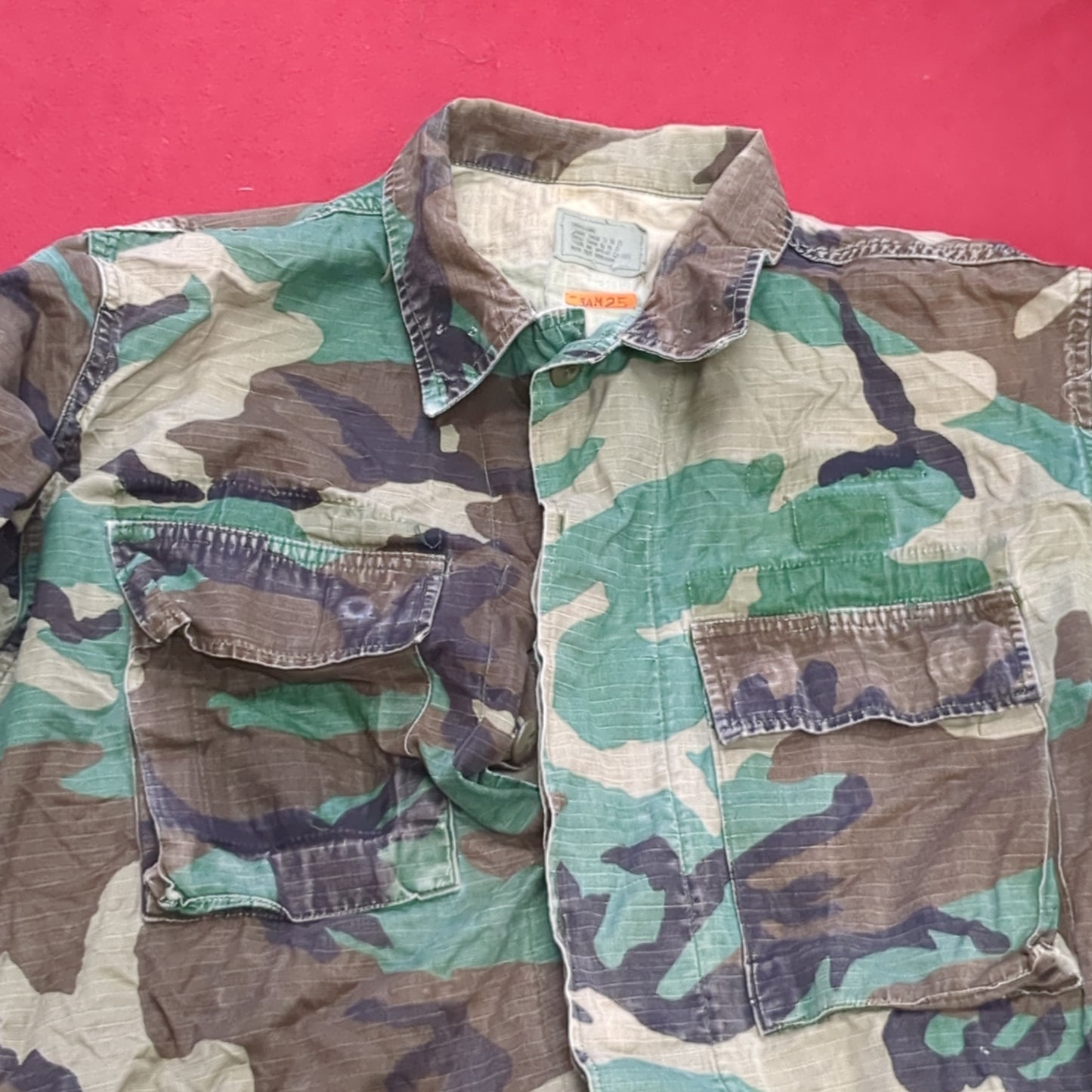 US Army Small Long BDU Woodland Top Jacket (a03 DC01-S)