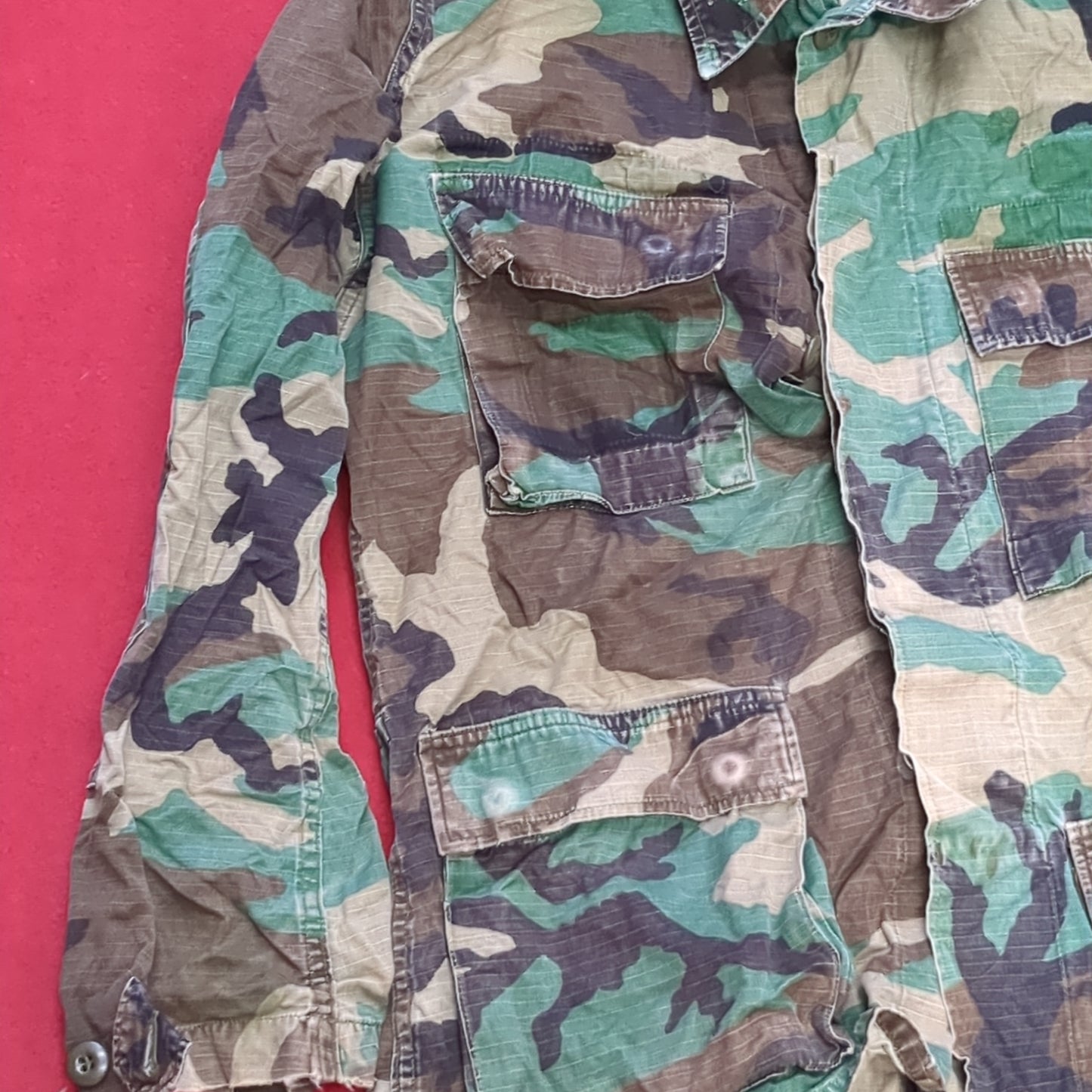 US Army Small Long BDU Woodland Top Jacket (a03 DC01-S)