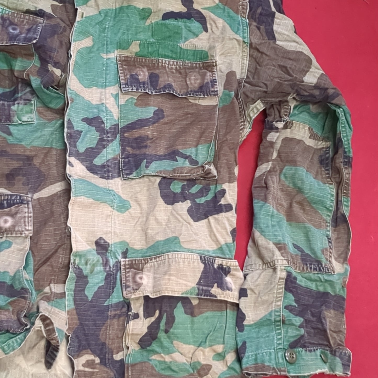 US Army Small Long BDU Woodland Top Jacket (a03 DC01-S)