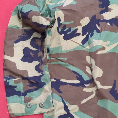 USAF Woodland Camo Coat Reserve Command Size Small Long(A04- DC02-A12)