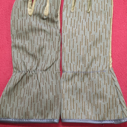 East German Stricktarn Leather Work Gloves Sz 1 Men’s Good Condition (a08O)