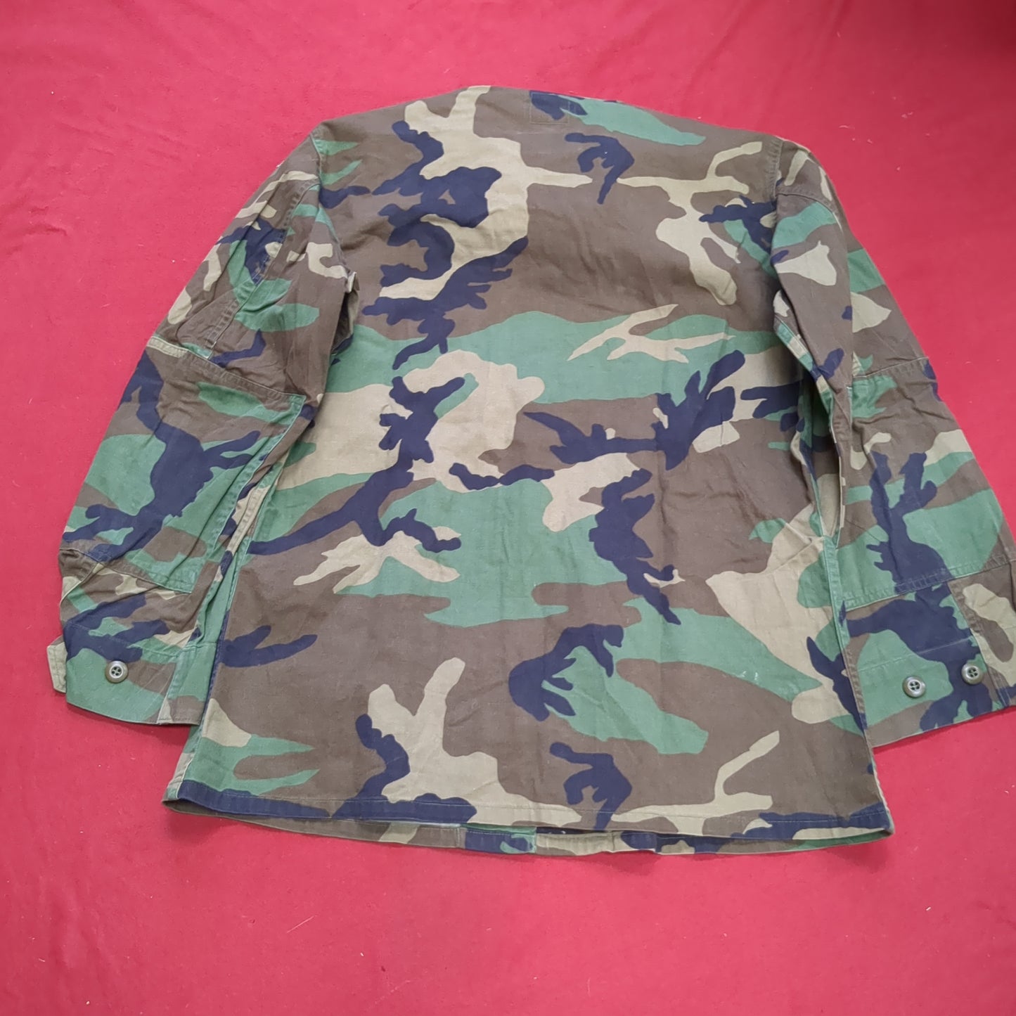 US Army Medium Regular BDU Woodland Top Jacket Used  (a10 DC4-i)