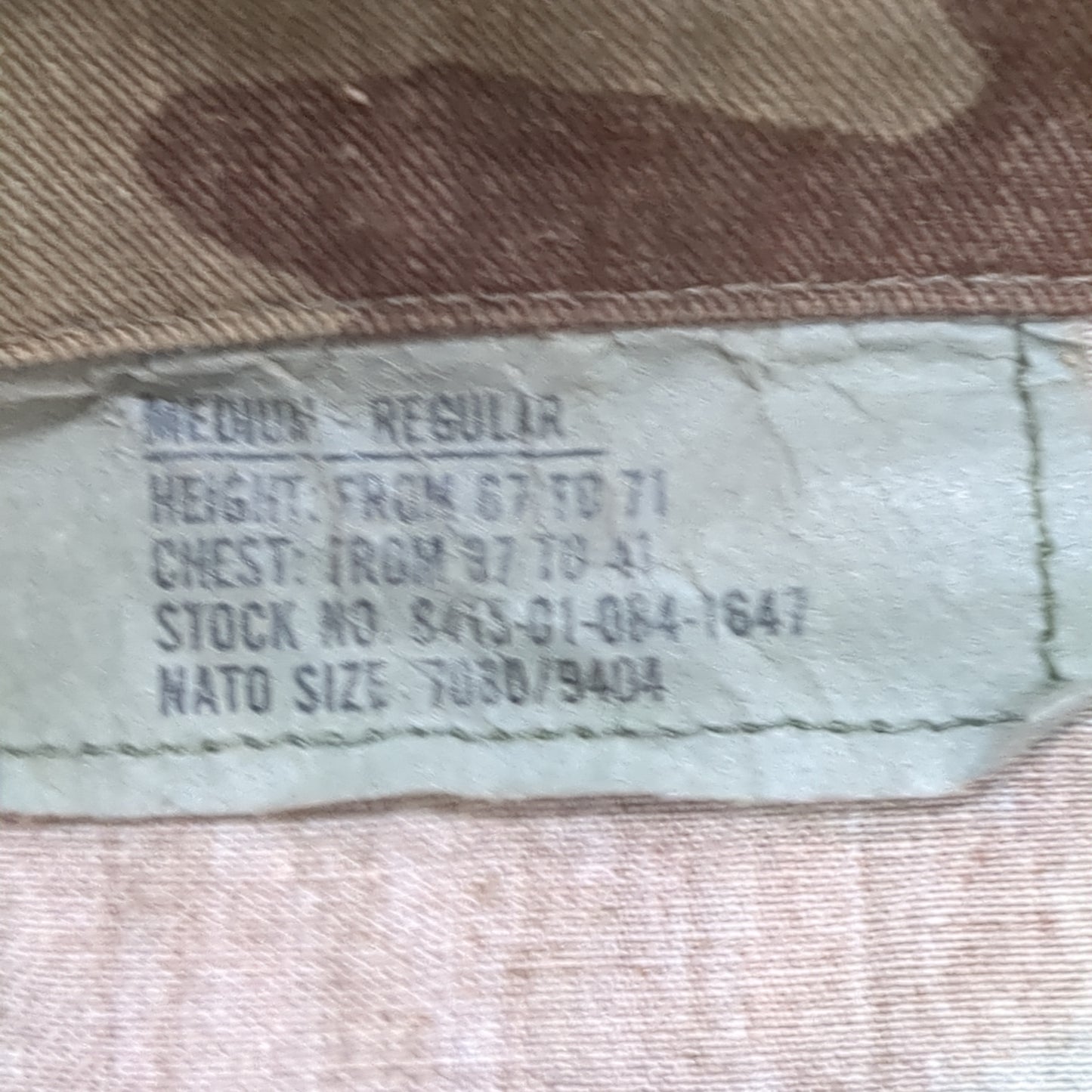 US Army Medium Regular BDU Woodland Top Jacket Good Condition (a10 DC4-P)