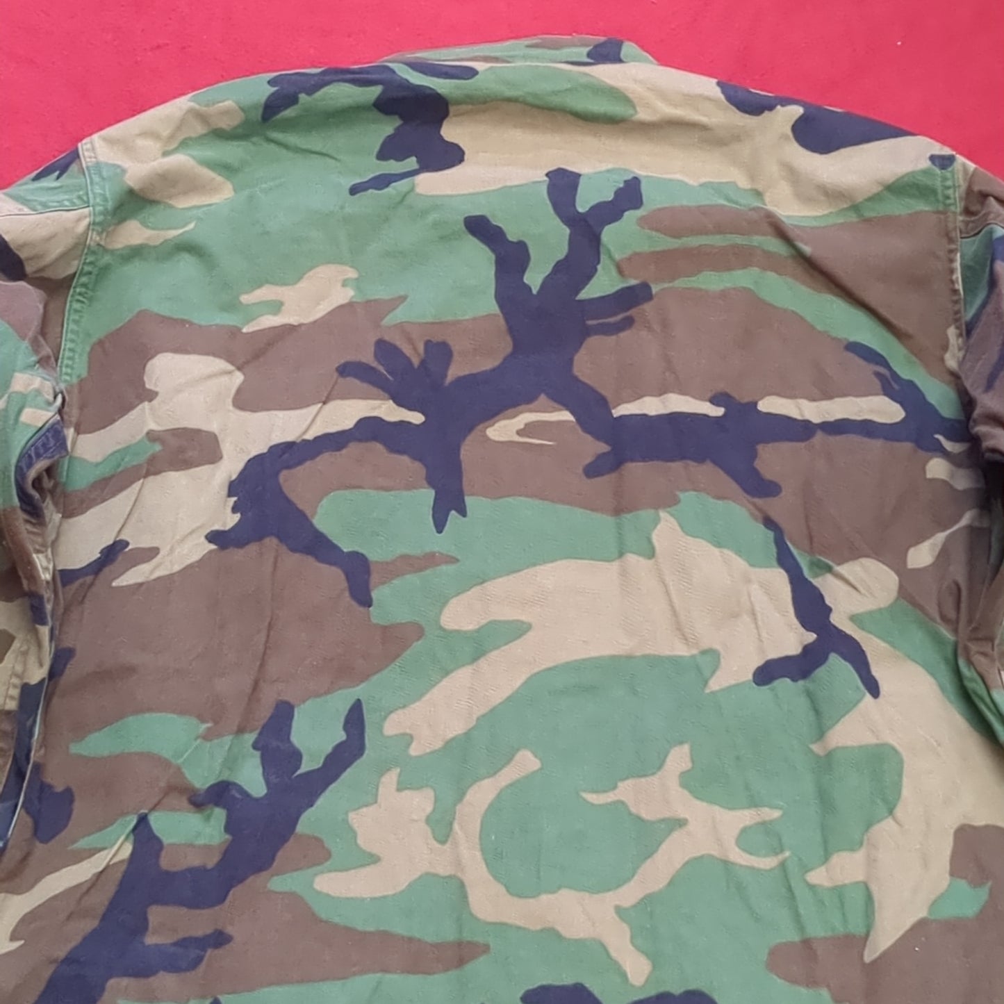 US Army Medium Regular BDU Woodland Top Jacket Good Condition (a10 DC4-o)