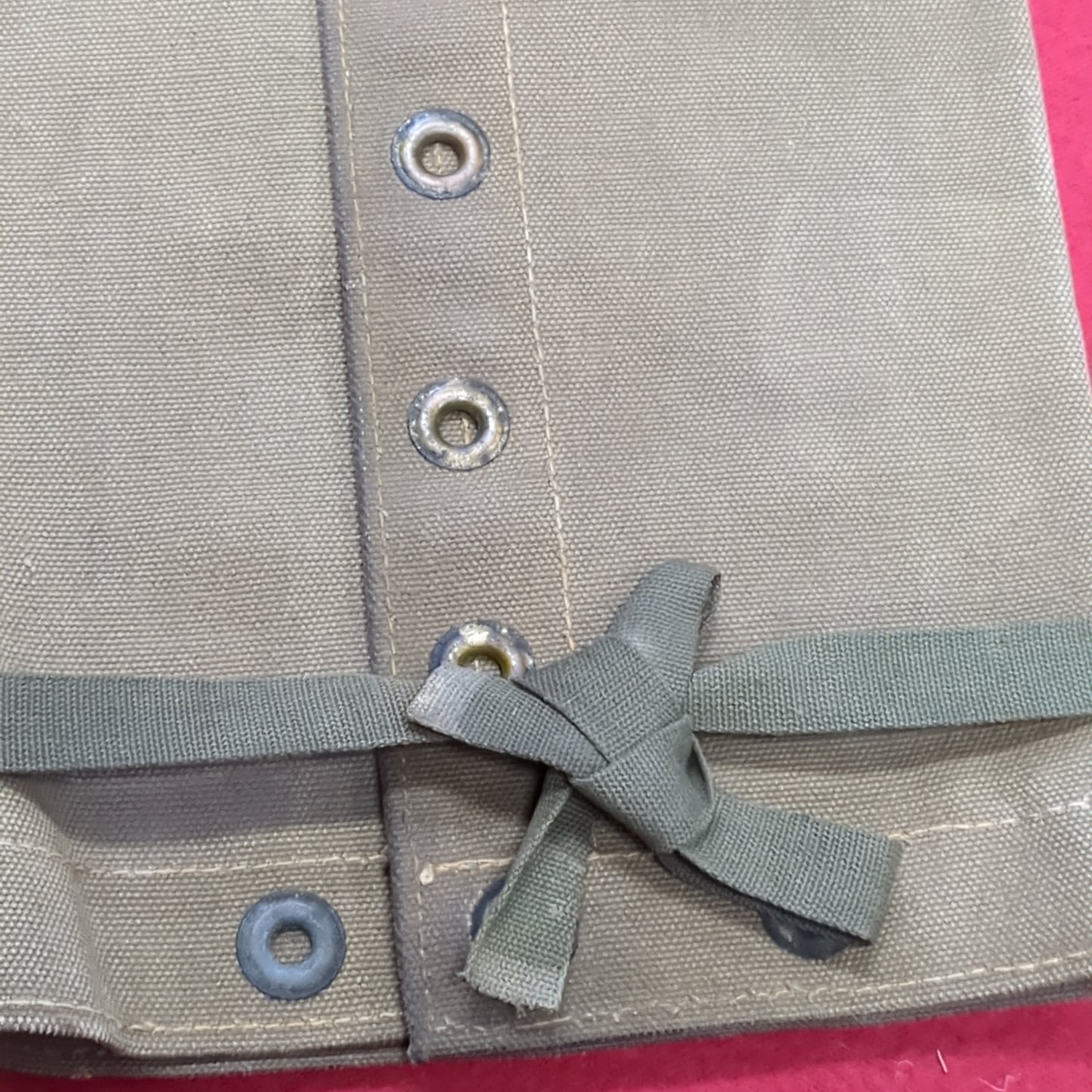 USED WWII Fungus Proofed Type 1 Accessory R.I.A 1945 with Brass Grommets and Cotton Straps (A13-C105)