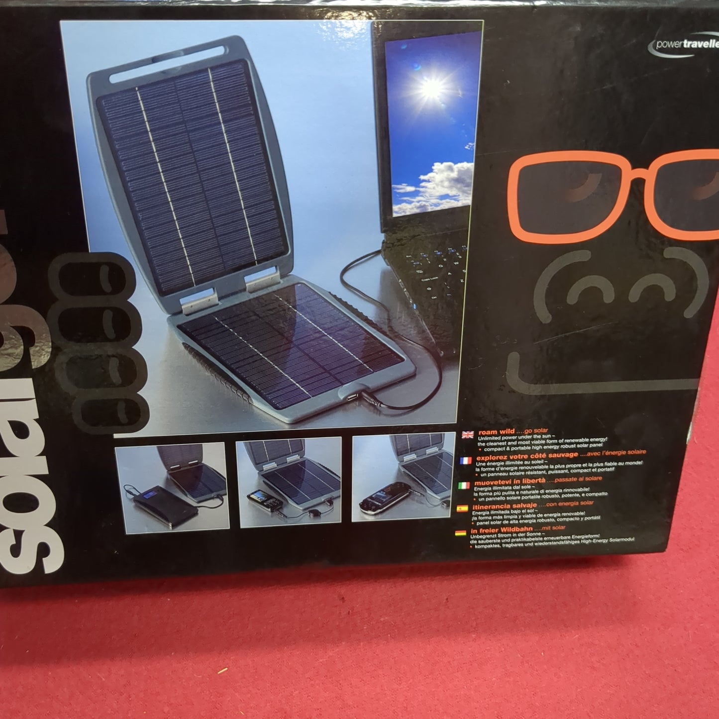 NOS Power Traveller Solar Gorilla with Case and Attachments (A16 BAR-t)