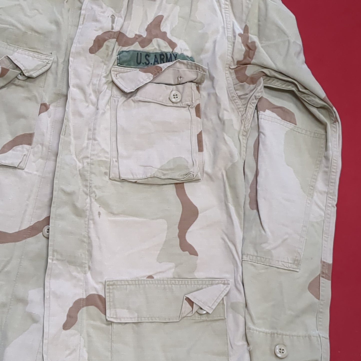 US Army DCU REGULAR X-LONG Desert Camo Uniform Top Used (a24- da9-MH62)