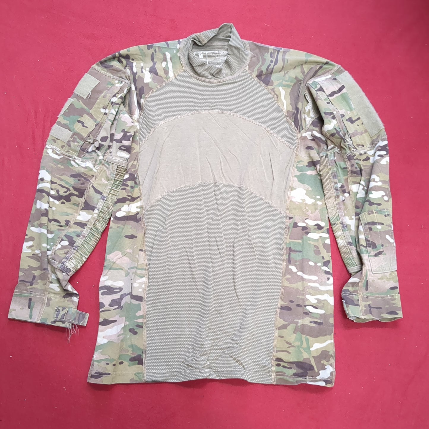 US Army Medium Turtleneck Type 1 Combat OCP Multicam FRAC Top Shirt Used (cso- fa10-SEP26)