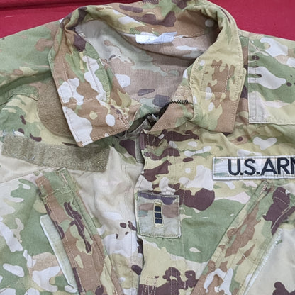 SET of US Army Flight Large Short Combat Aircrew Uniform Top Pants OCP Multicam Good Condition (fc06-SEP47)