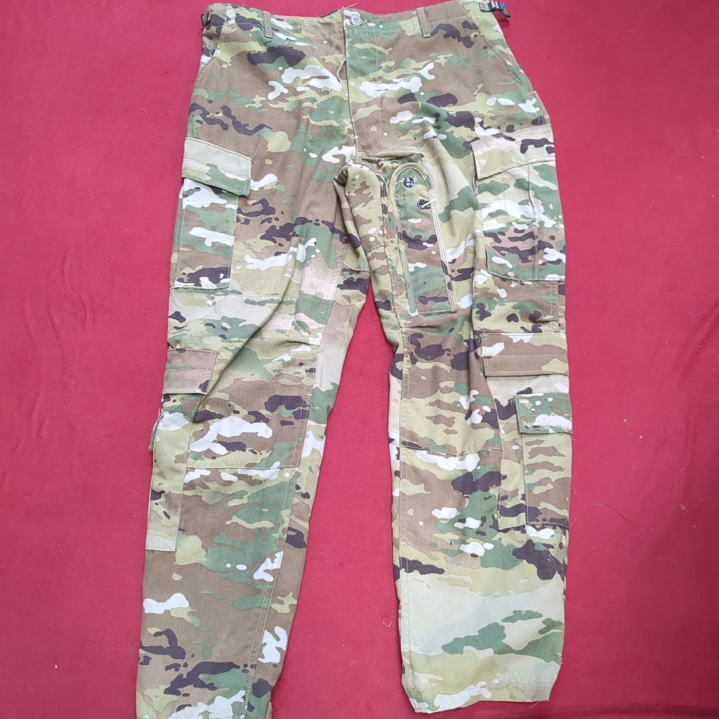 SET of US Army Flight Large Short Combat Aircrew Uniform Top Pants OCP Multicam Good Condition (fc06-SEP47)