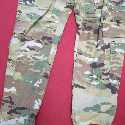 SET of US Army Flight Large Short Combat Aircrew Uniform Top Pants OCP Multicam Good Condition (fc06-SEP47)