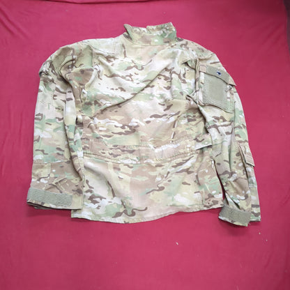 SET of US Army Flight Large Short Combat Aircrew Uniform Top Pants OCP Multicam Good Condition (fc06-SEP47)