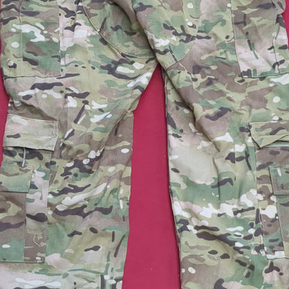 SET of US Army Flight Large Short Combat Aircrew Uniform Top Pants OCP Multicam Good Condition (ocp3- fa17-SEP48)