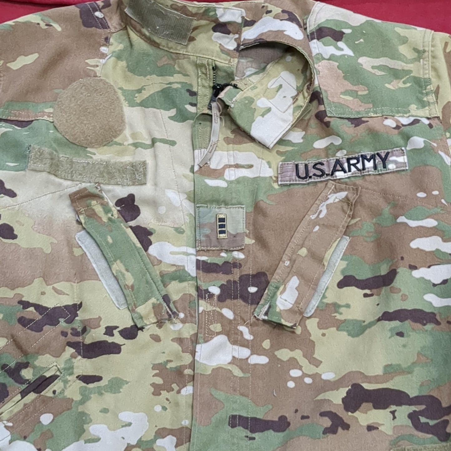 SET of US Army Flight Large Short Combat Aircrew Uniform Top Pants OCP Multicam Good Condition (ocp3- fa17-SEP50)